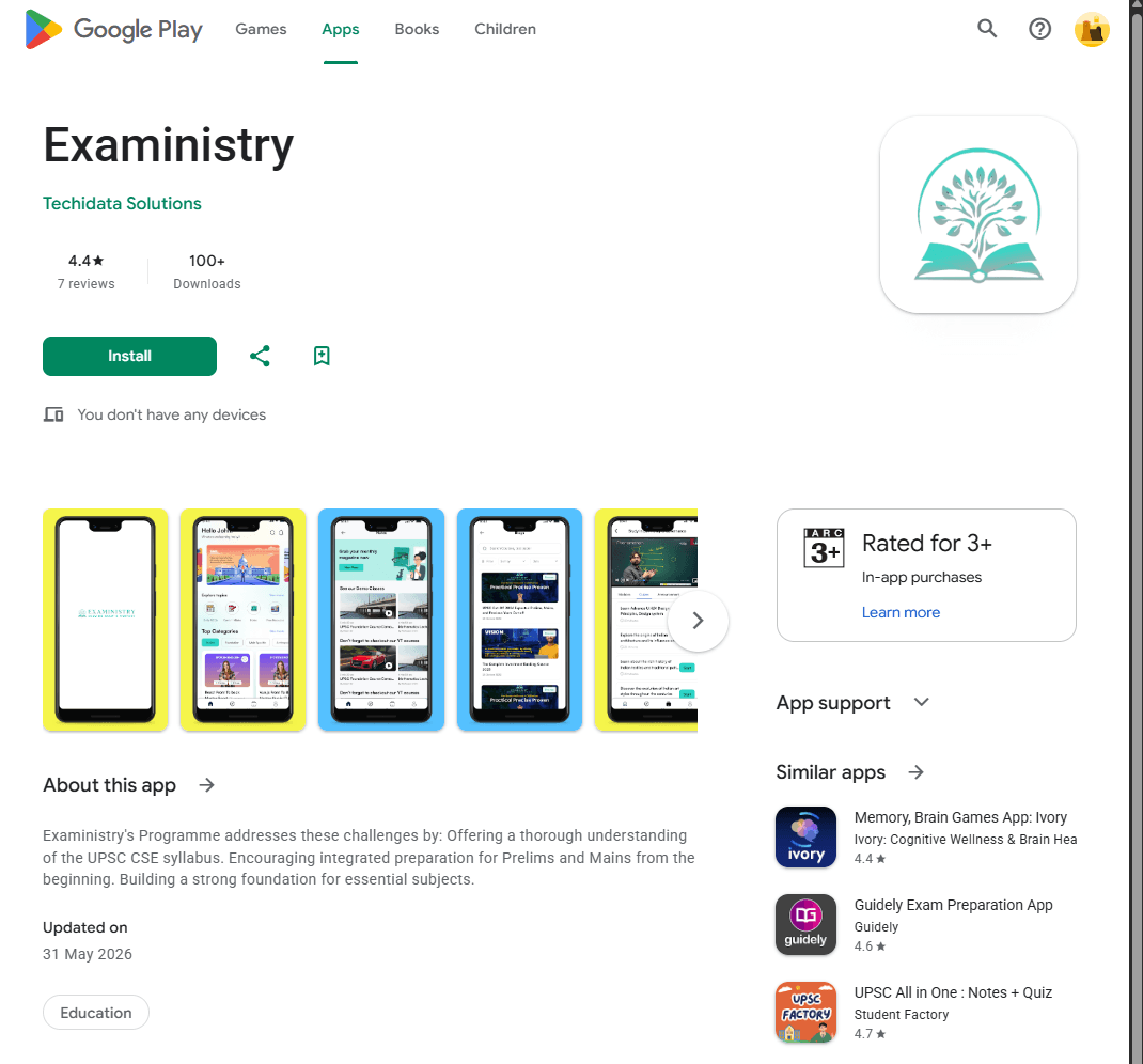 Exaministry: A UPSC Preparation App Built for Serious Aspirants gallery 4